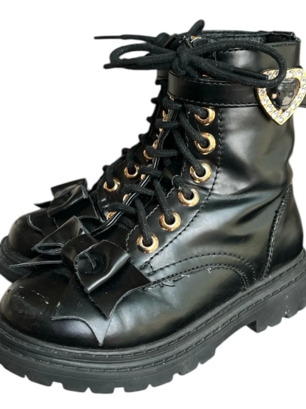 Angel face size 27 Ingrid Bow Boots Black